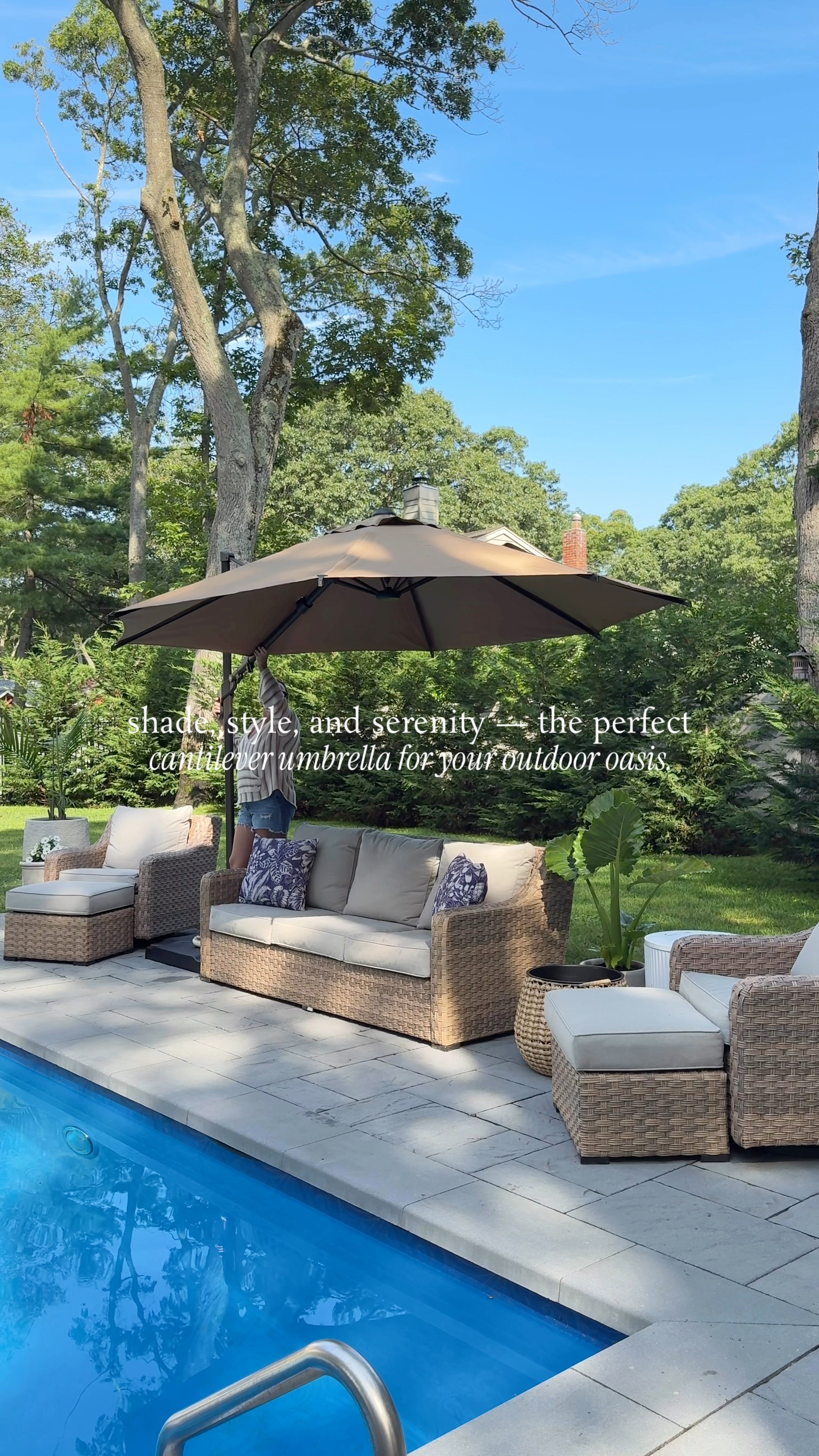 large patio self standing umbrellas amazon Best Sellers: Best sided umbrellas provide a larger shaded area Comment YES for the link!