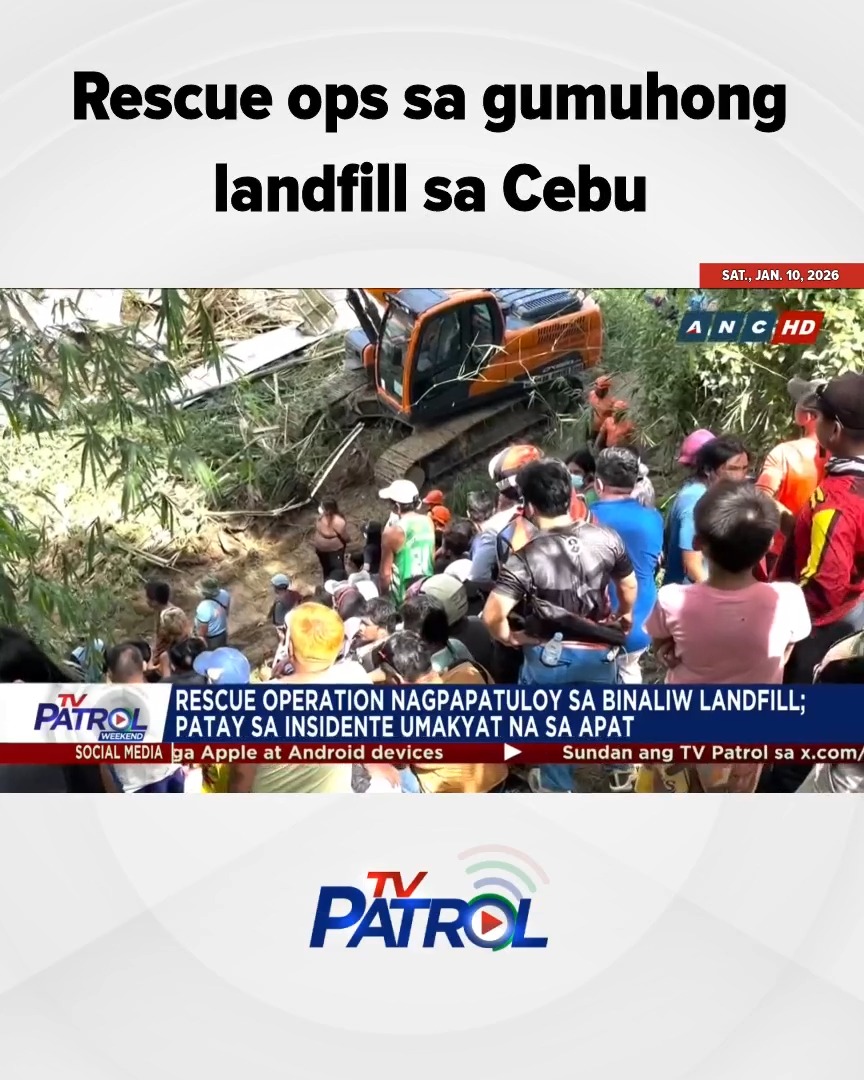 Rescue ops sa gumuhong landfill sa Cebu. #TVPatrol #reels | TV Patrol ...