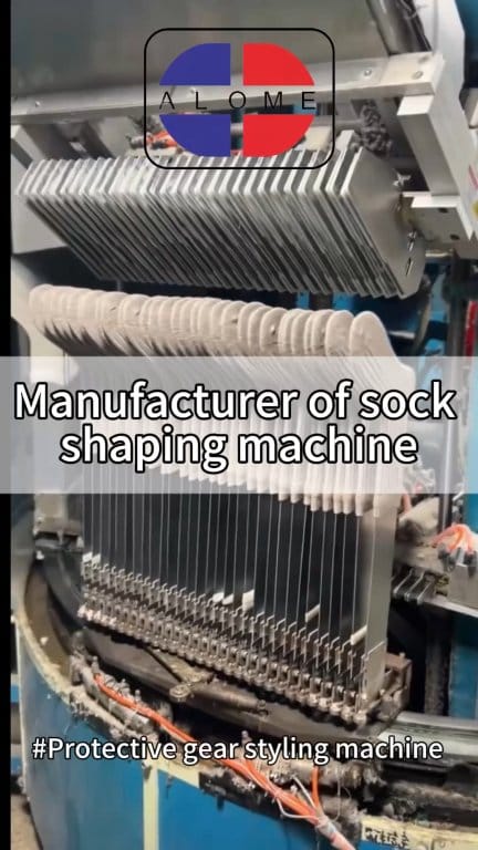 The automated sock shaping production line enables intelligent ...