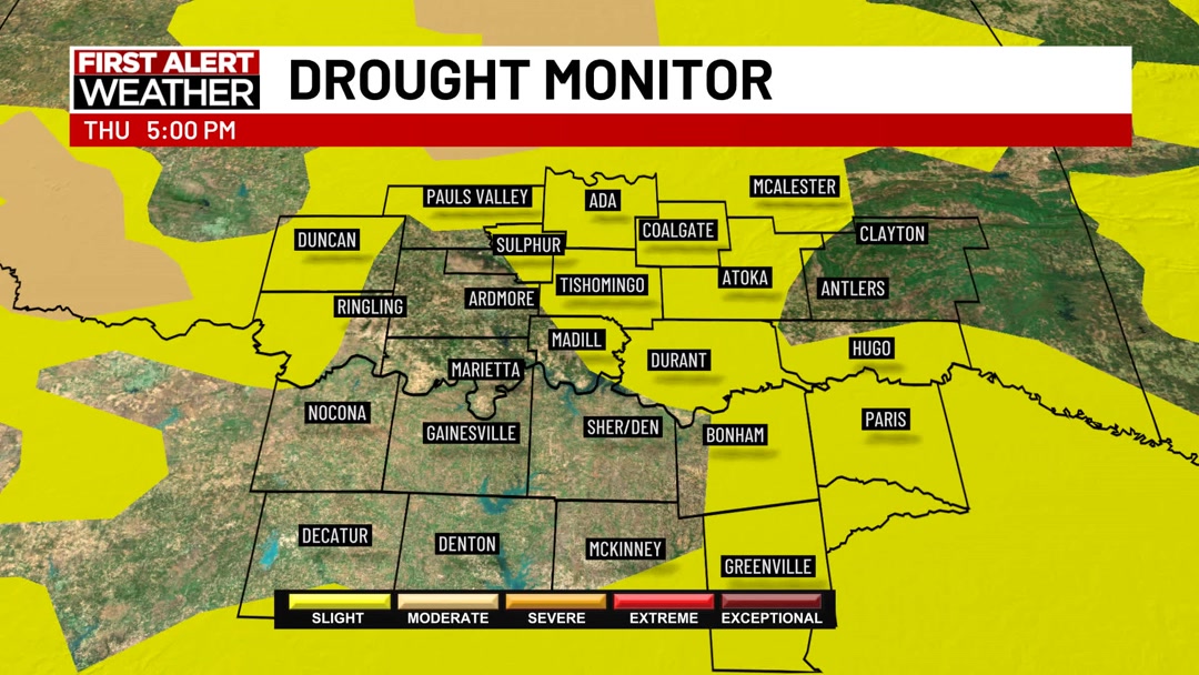 The new drought report came out Thursday, and about half of Texoma is ...