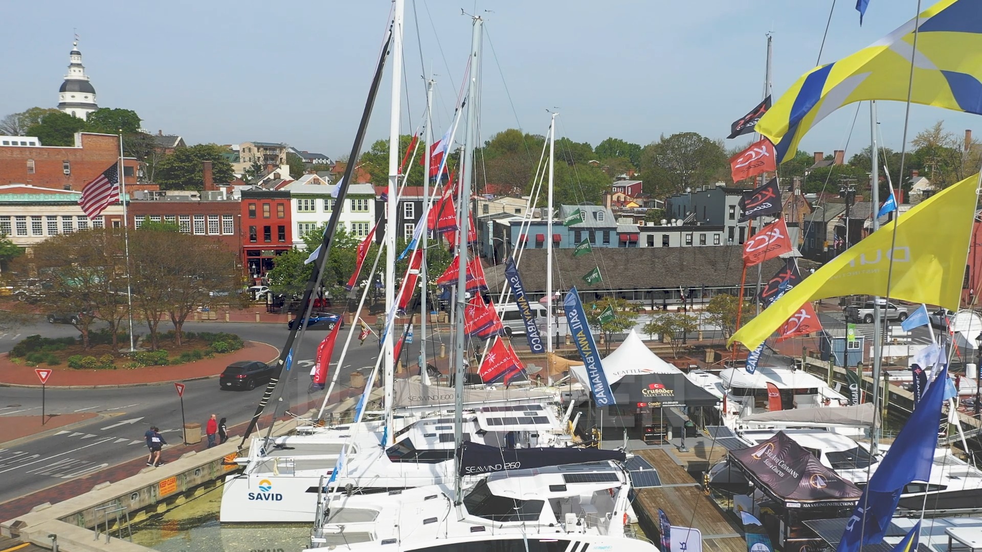The cannon has fired! Which means the Spring Sailboat Show is now open ...
