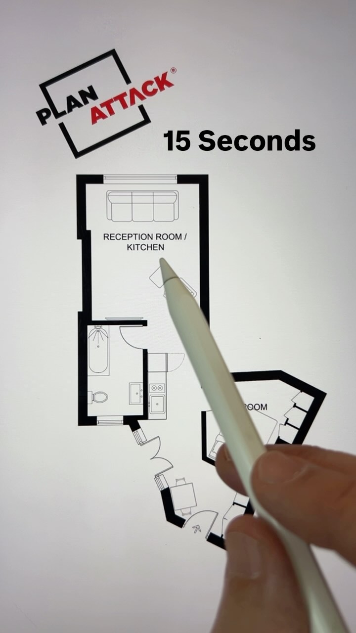 This 500 sq ft/ 46 sq m one bedroom flat in London needs a Plan Attack ...