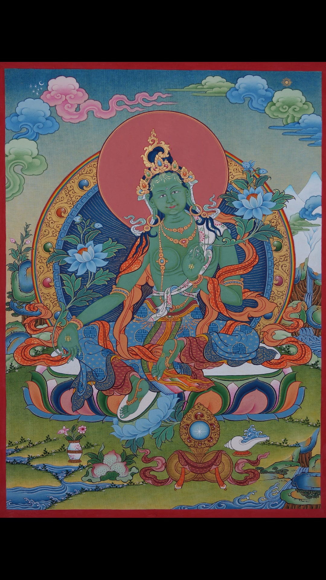 Green Tara is a revered female Buddha in Tibetan Buddhism, known as the ...