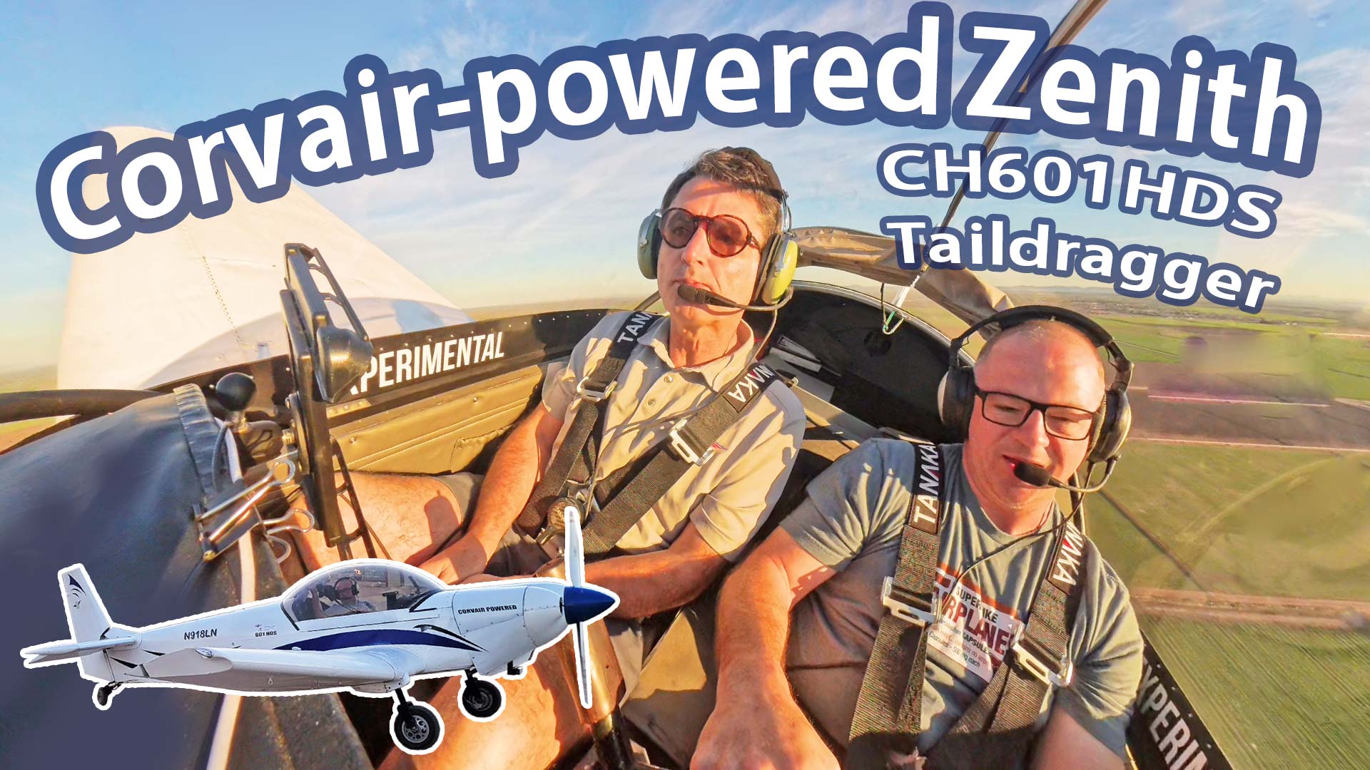 Let's go flying! Larry takes Zenith's Sebastien Heintz flying in
