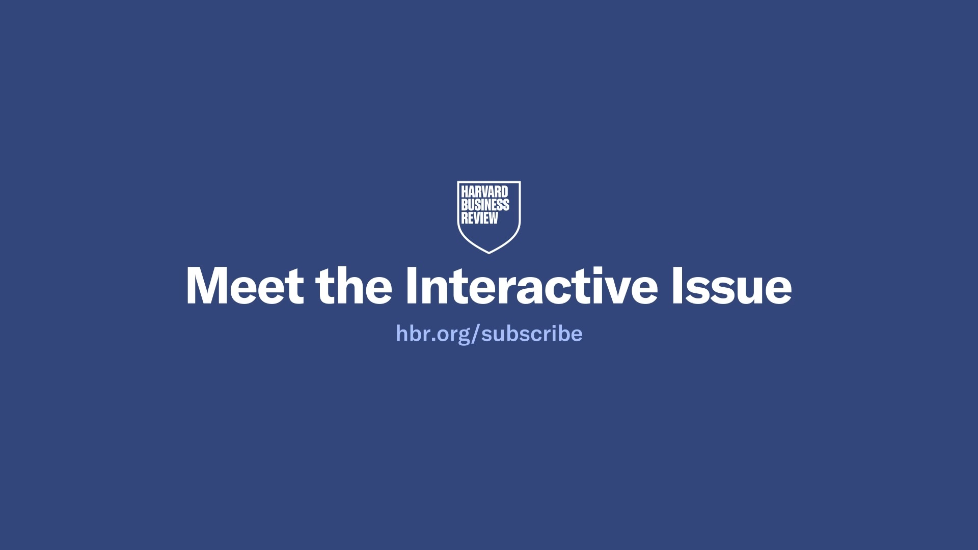 Discover a smarter, sleeker way to read HBR. Enjoy the elegance of the ...
