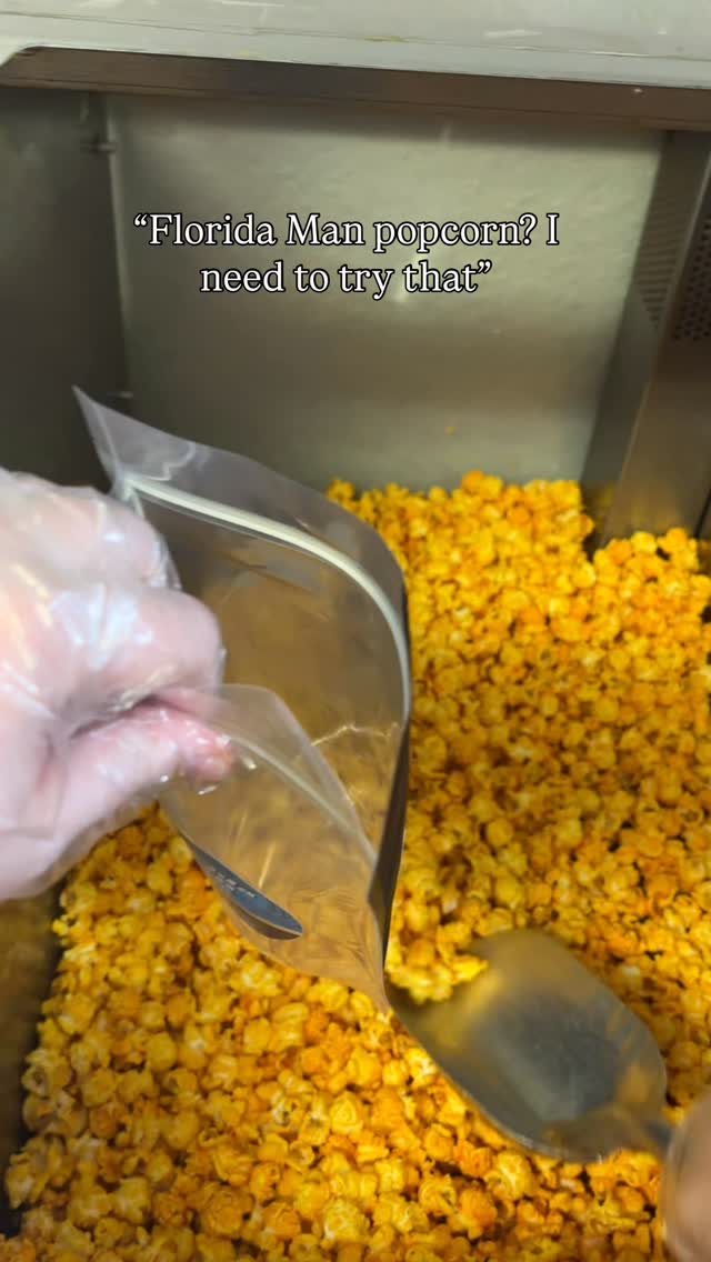 You do 😋 Have you tried our Florida Man popcorn yet? No alcohol here ...