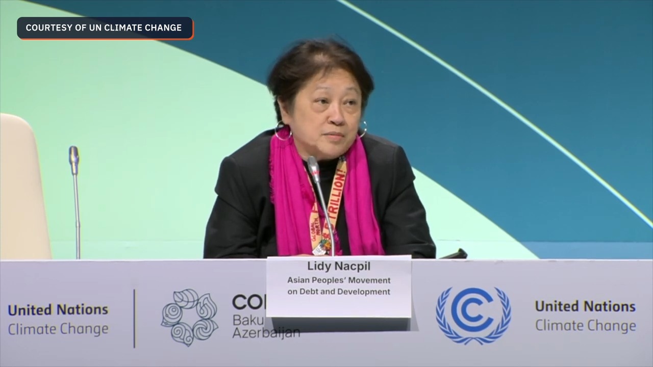 “We cannot accept any more insults,” Filipino climate activist Lidy ...