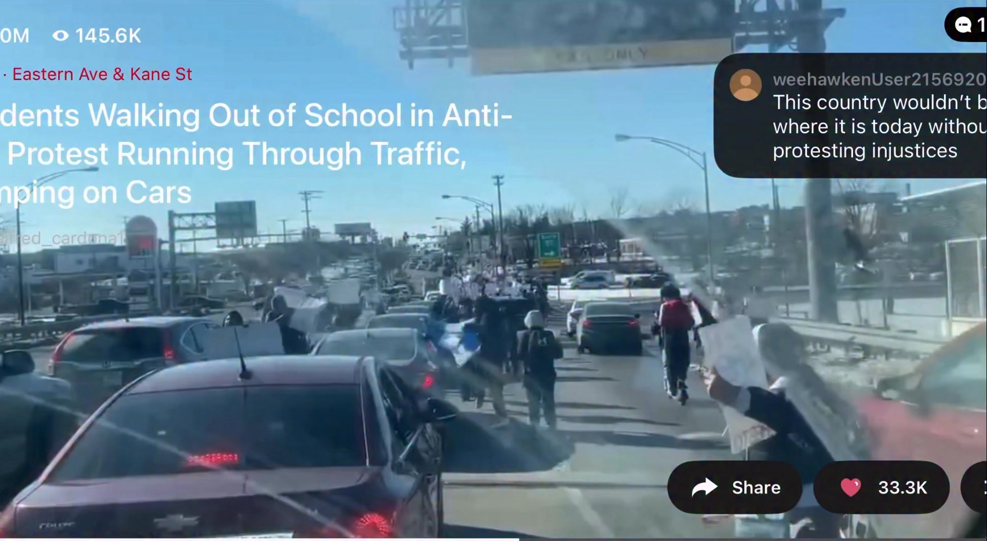 🎥 BREAKING Students Walking Out of School in Anti-ICE Protest Running ...