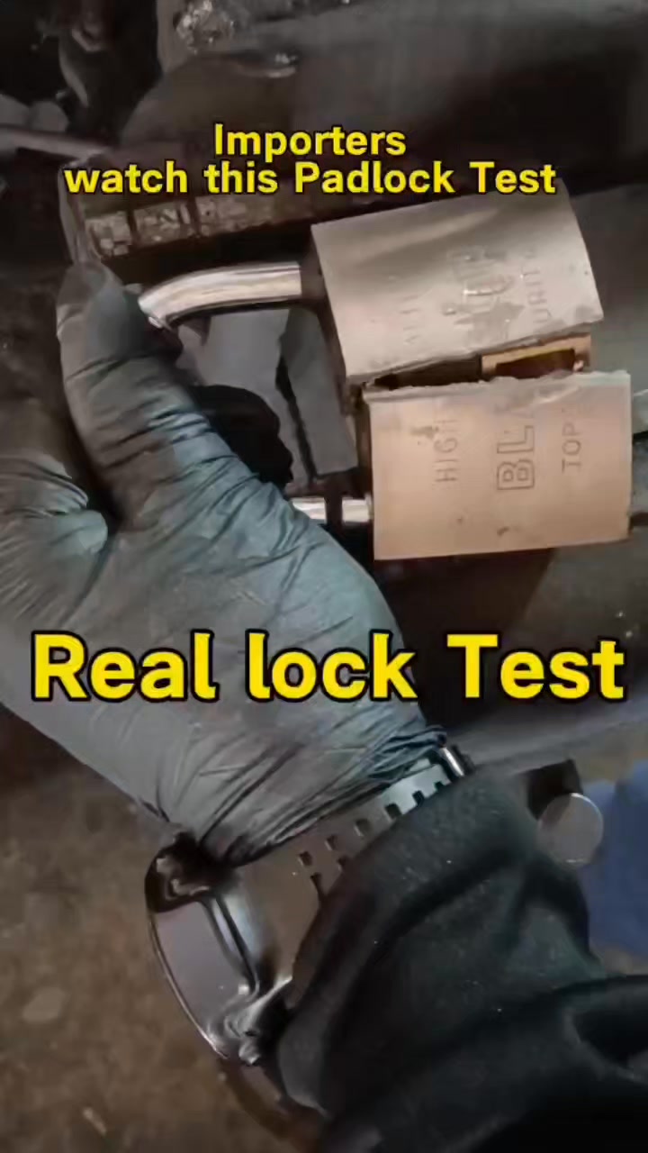 Real Chinese factory, testing lock quality for importers only. Watch ...