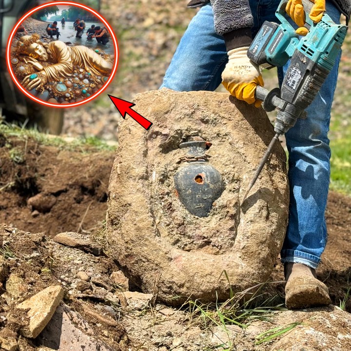 In ancient times they used to carve rocks and hide treasure in them ...