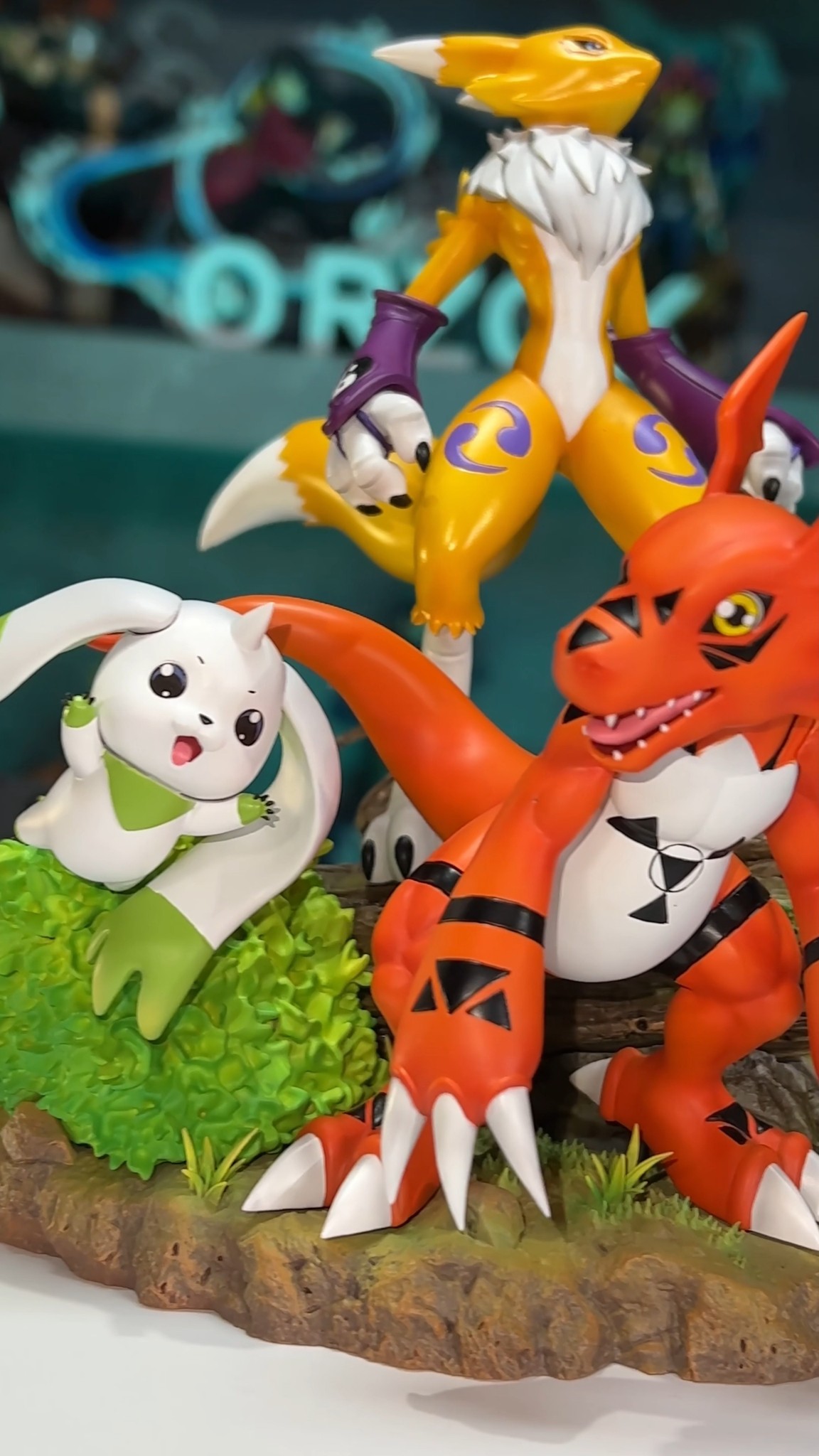 Resin digimon figures from T1 studio