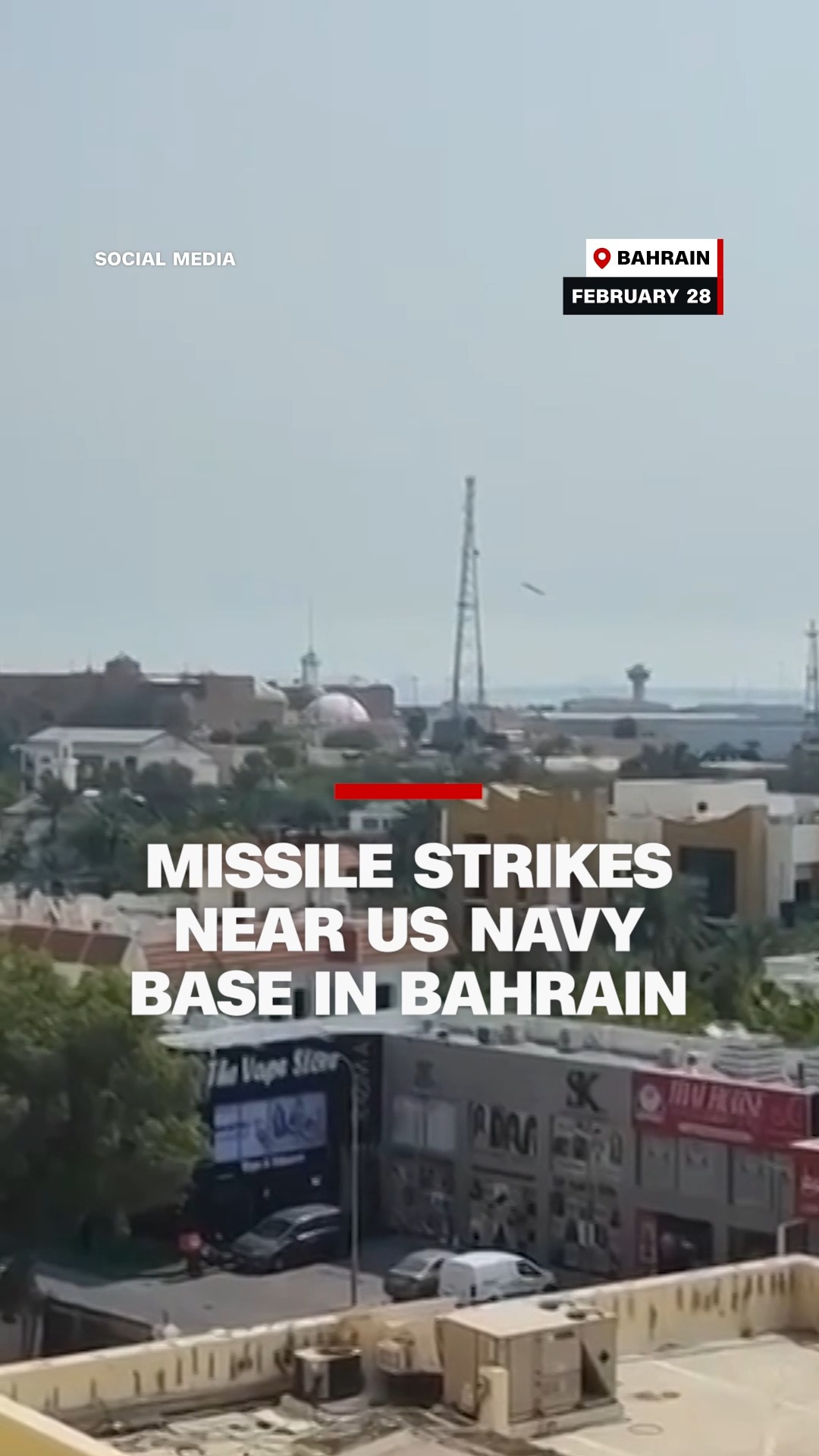 Video geolocated by CNN shows the moment a missile struck near the US ...