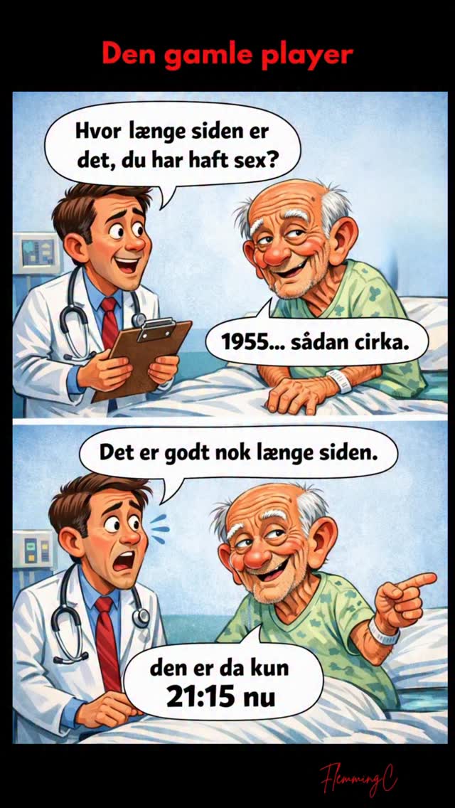 😂 Lægen var slet ikke klar på det her svar Når lægen stiller et seriøst ...