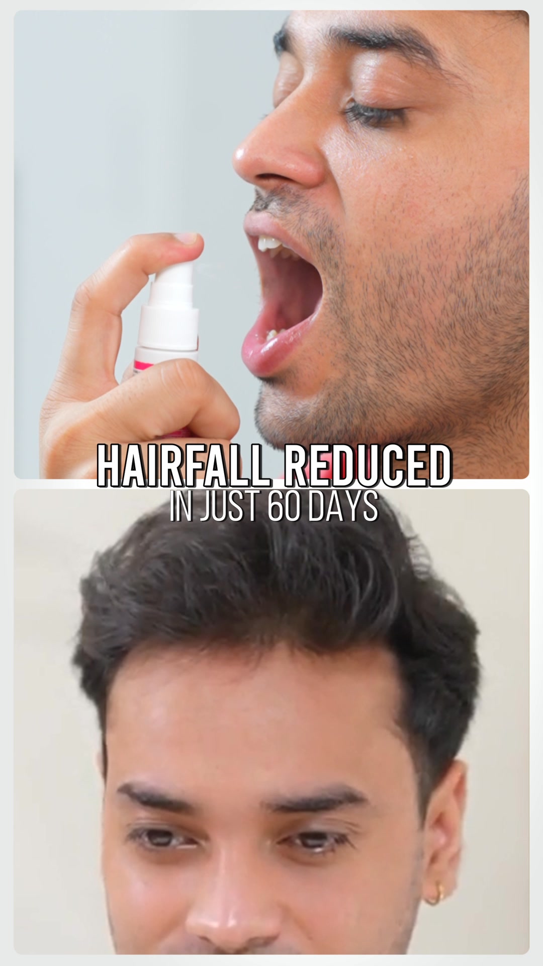 Tried oils, pills, masks, and still losing hair?, It’s not you, it’s your routine., Try NutriSpray’s Biotin-Infused Hair Protein Mouth Spray, 💧 Works from within to reduce hairfall, 🧬 Builds keratin 