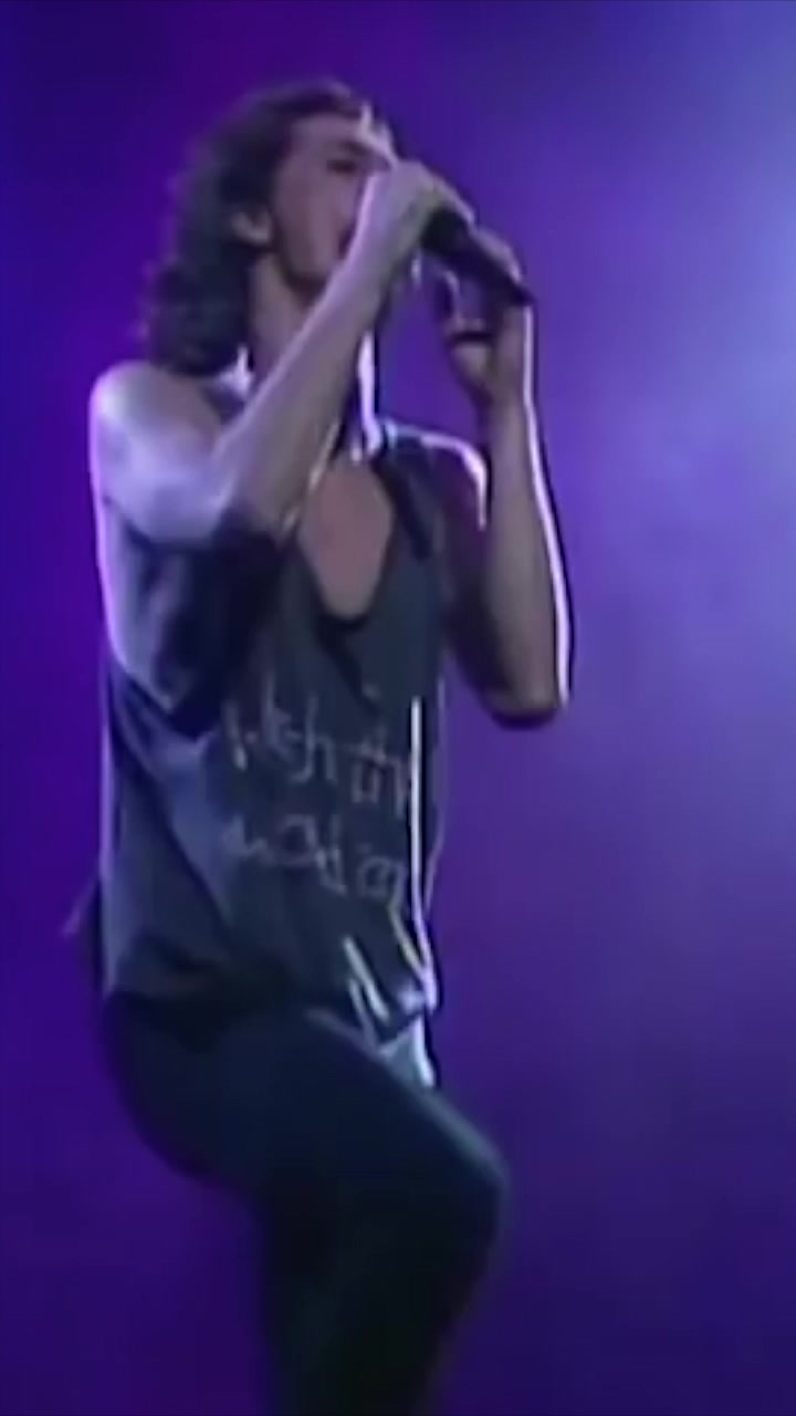 This month in 1993, INXS performed live at Barker Hangar in Santa