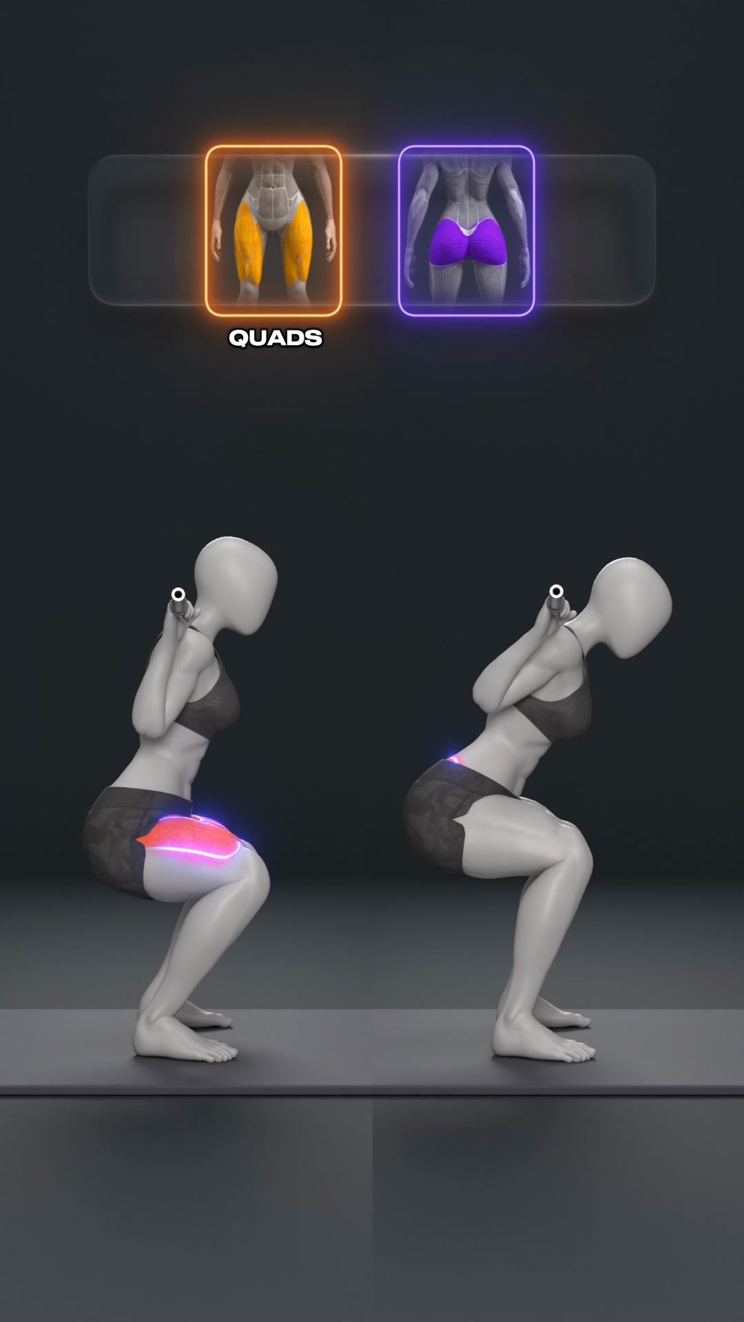 DEMIC - 🔥 Do You Squat for Quads or Glutes? Here’s the... | Facebook