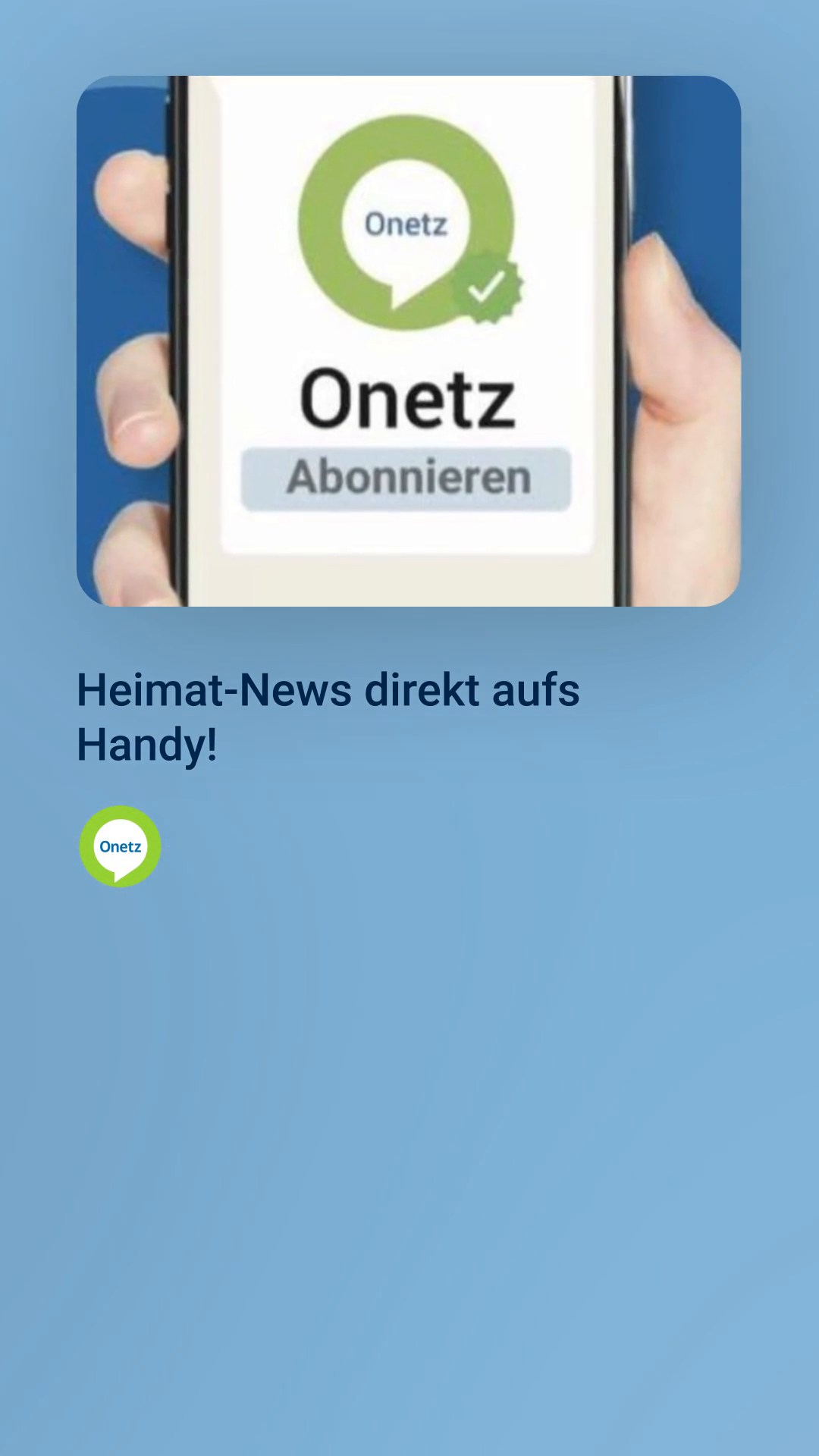 Nachrichten von Onetz gibt es auch bei Whatsapp | Onetz | Facebook
