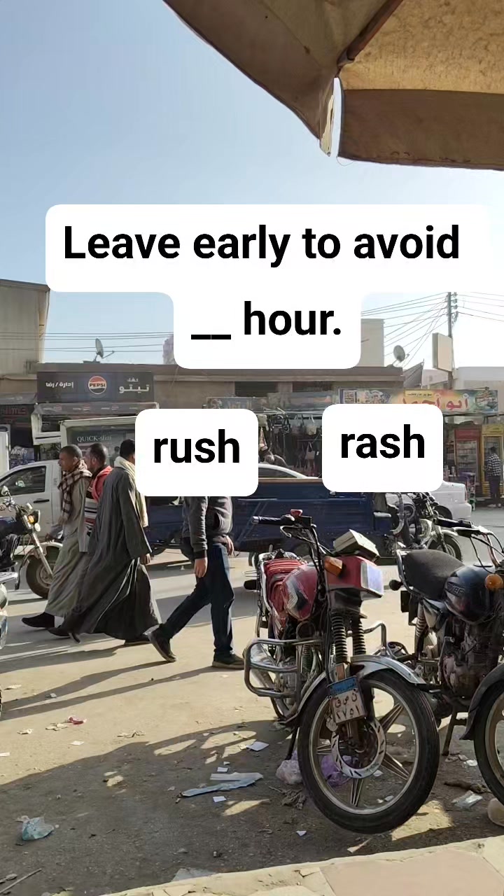 Rush vs rash | Learn English with us