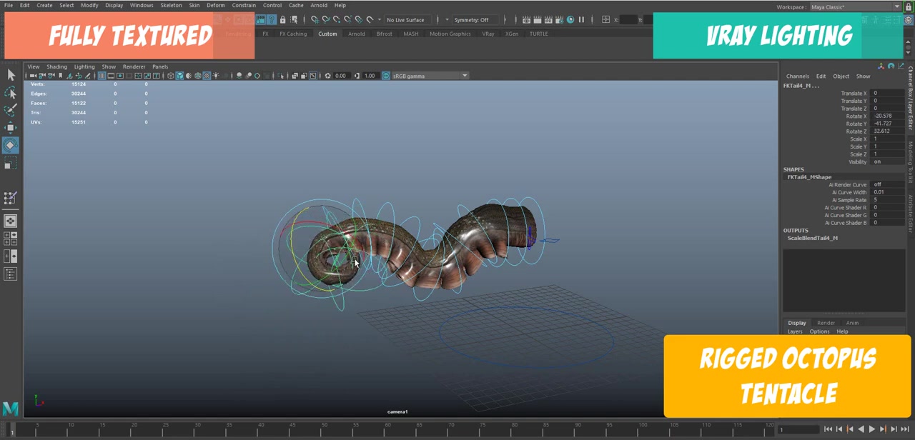 Sea Urchin Realistic Spine animation without rigging in Autodesk Maya ...