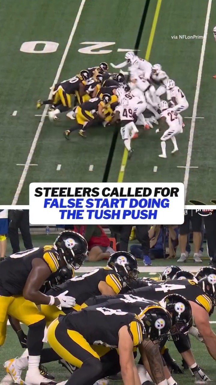 Steelers attempted a tush push on 4th & 1 but were penalized for a ...