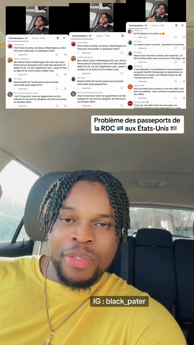 Problème des passeports de la RDC 🇨🇩 aux États-Unis 🇺🇸 | Black_pater ...