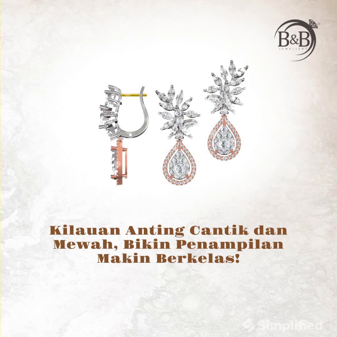 Pancarkan Aura Menawan Kamu Bersama Anting Cantik B B Jewelry , Rancangan anting ini dibuat oleh tim desainer perhiasan kami yang sangat kompeten dan berpengalaman, serta menggunakan alat berstandar