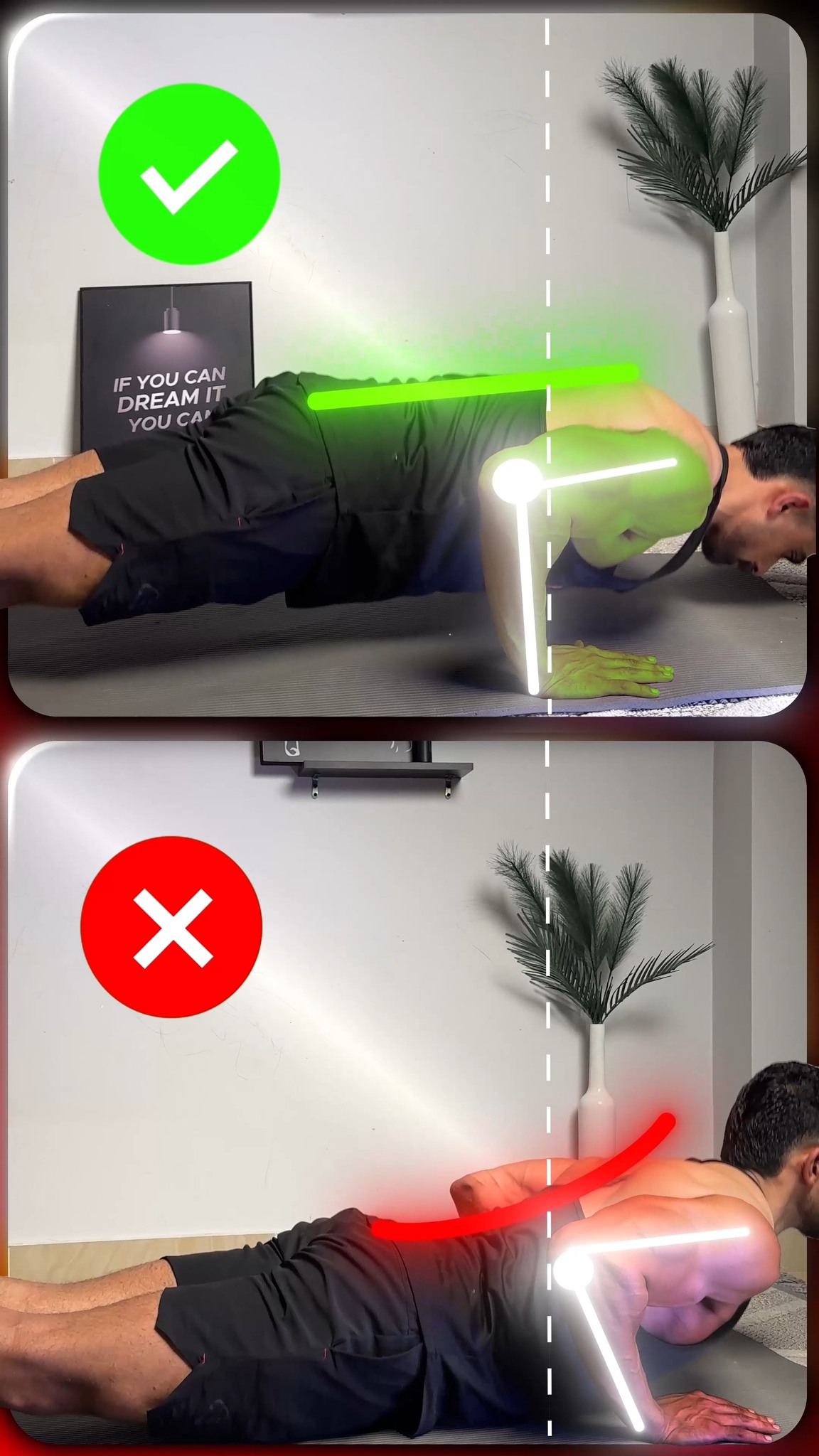 لسه بتغلط في البوش أب؟ أكتر ٥ أخطاء بتدمر تمرين الضغط (Pushups)👇 1️⃣ ...