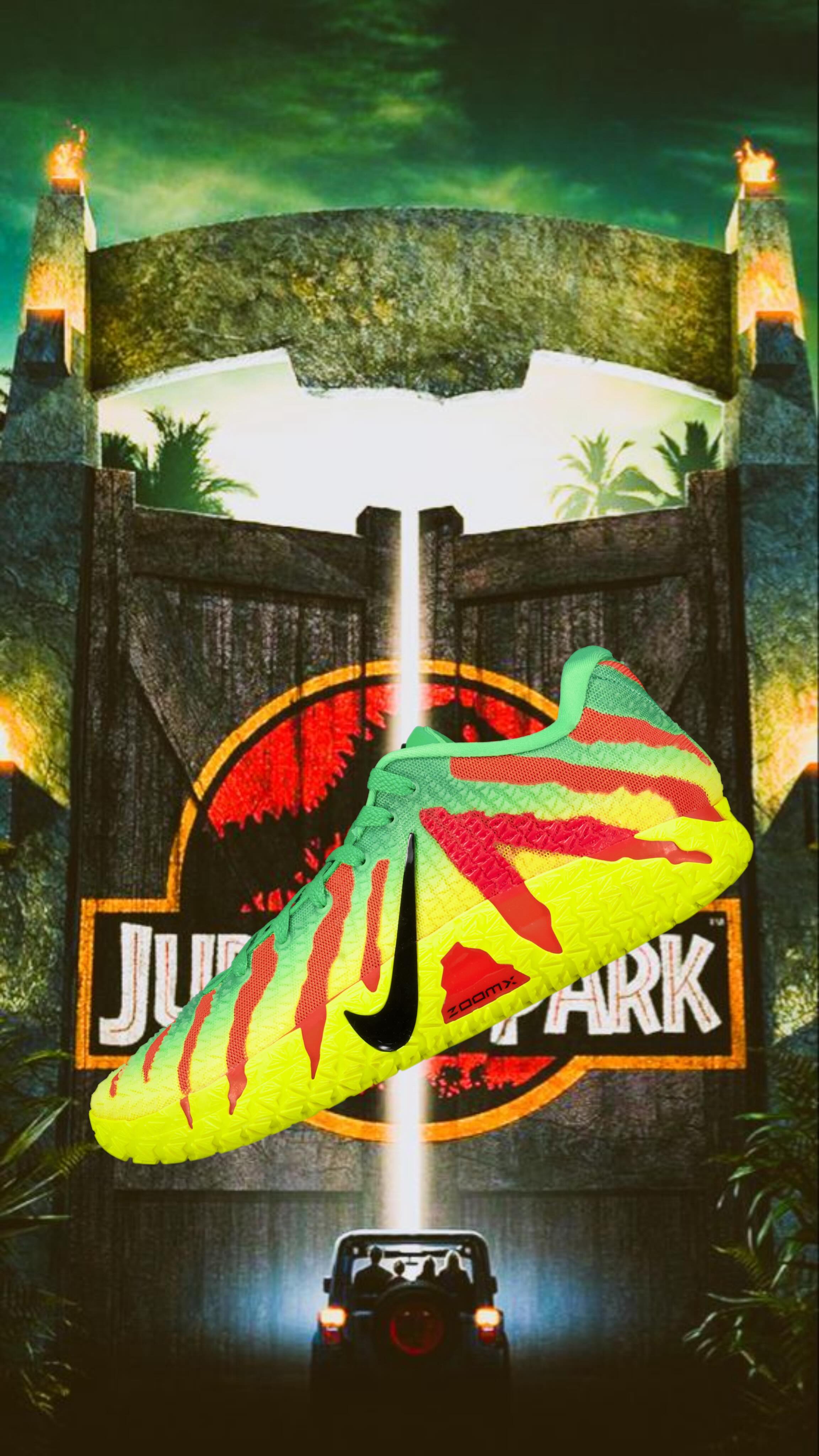 The Nike Ja 3 “Explorer is a Jurassic Park-themed basketball shoe