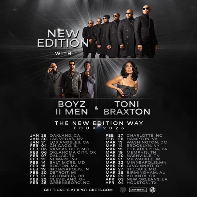Tour Setlist - 🚨 JUST ANNOUNCED! 🚨 The New Edition Way... | Facebook