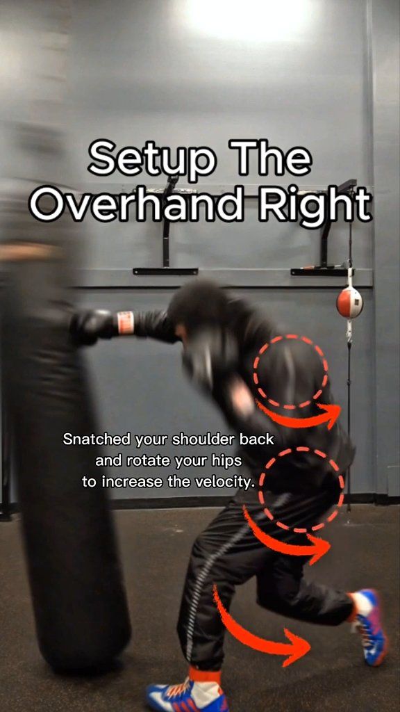 Setup The Overhand Right #boxing #entrainement #boxe #boxingtraining # ...