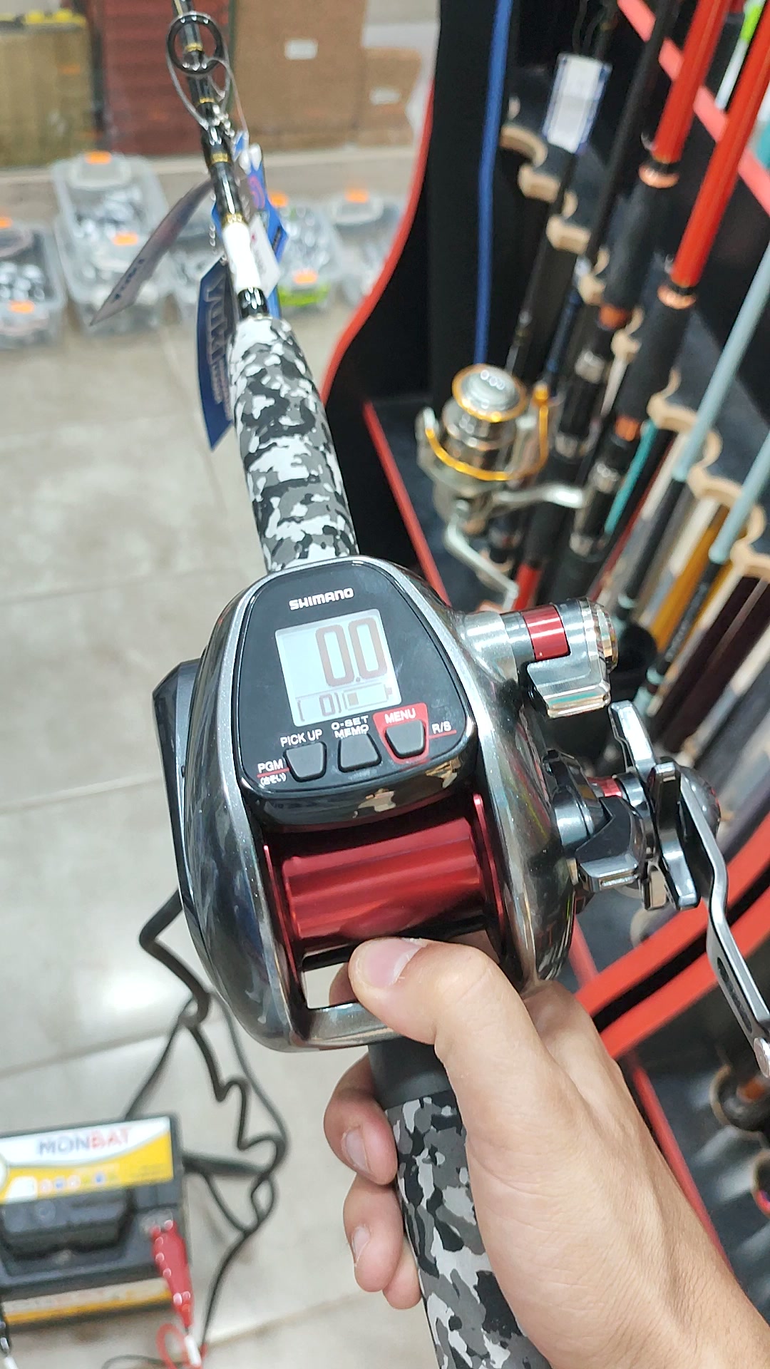 Moulinet Électrique Shimano PLAYS 1000 - Gros Moulinet De Pêche Testé Et Fonctionnel, Occasion