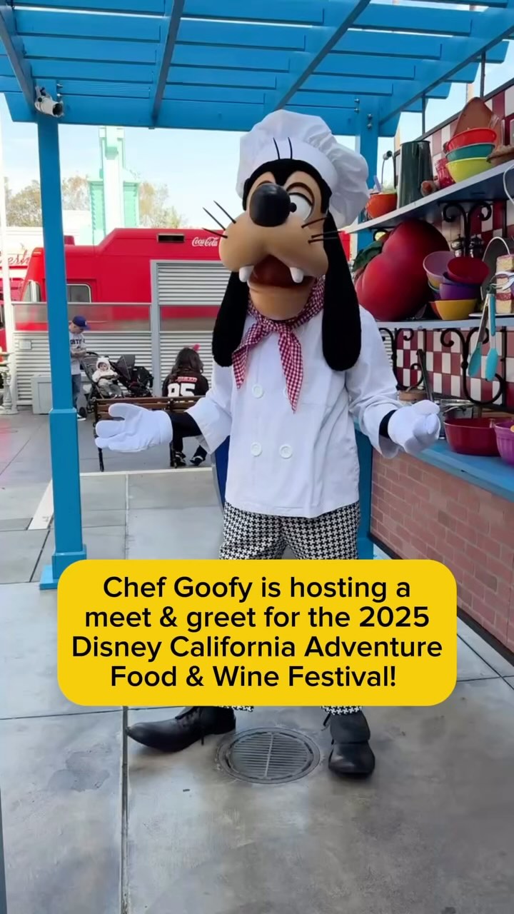 Chef Goofy is cooking up some fun with a meet and greet at the backlot ...
