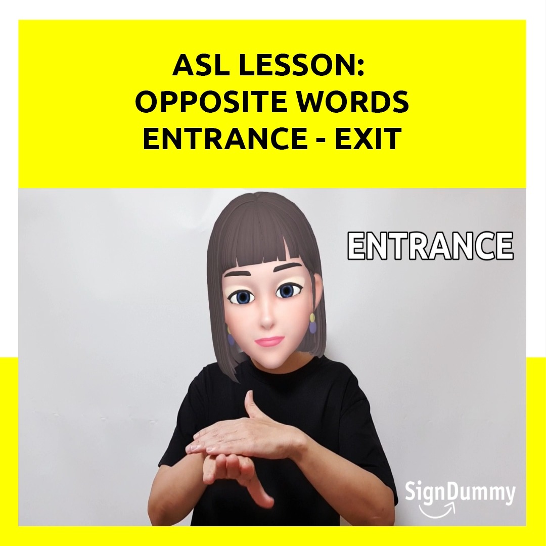 Asl Sign For Exit Free American Sign Language Worksheets | TPT