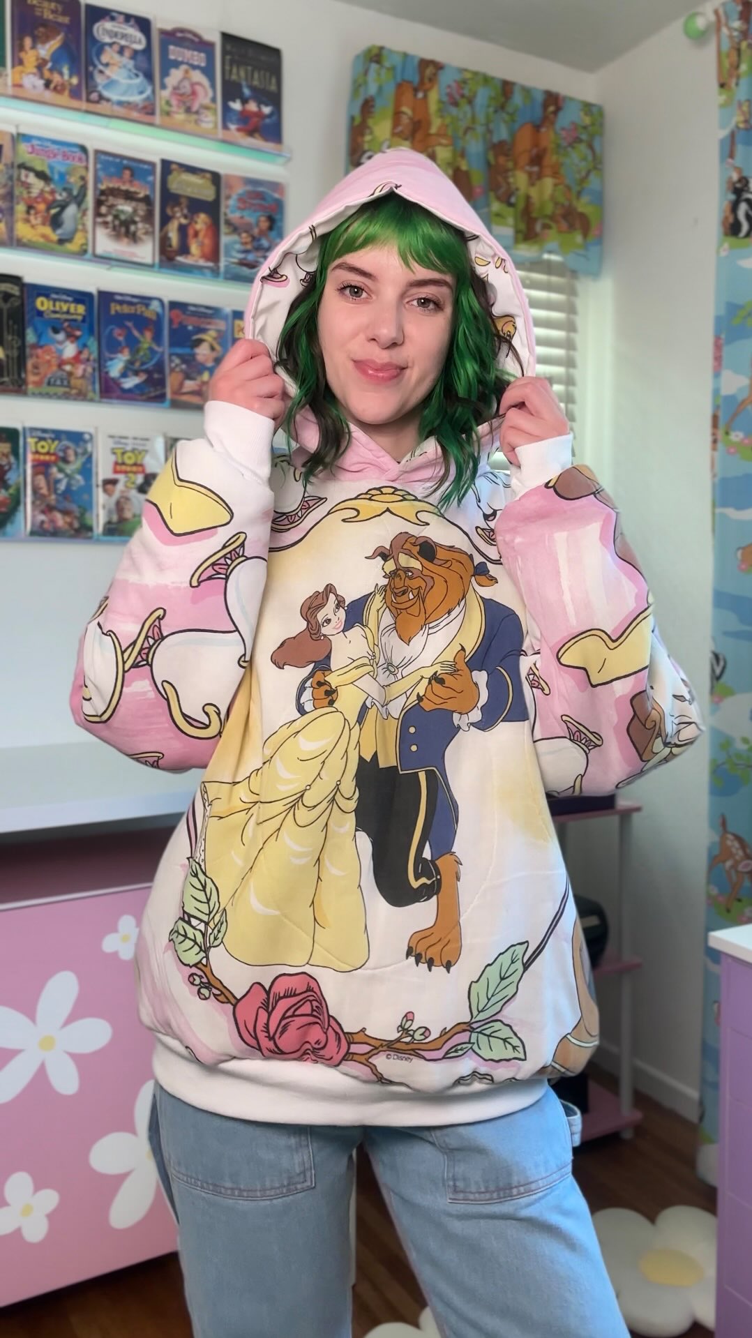 this beauty and the beast comforter has been in my stash for a