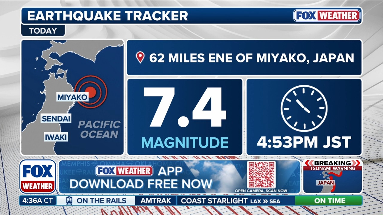 🚨RING OF FIRE: A magnitude 7.4 earthquake off the coast of