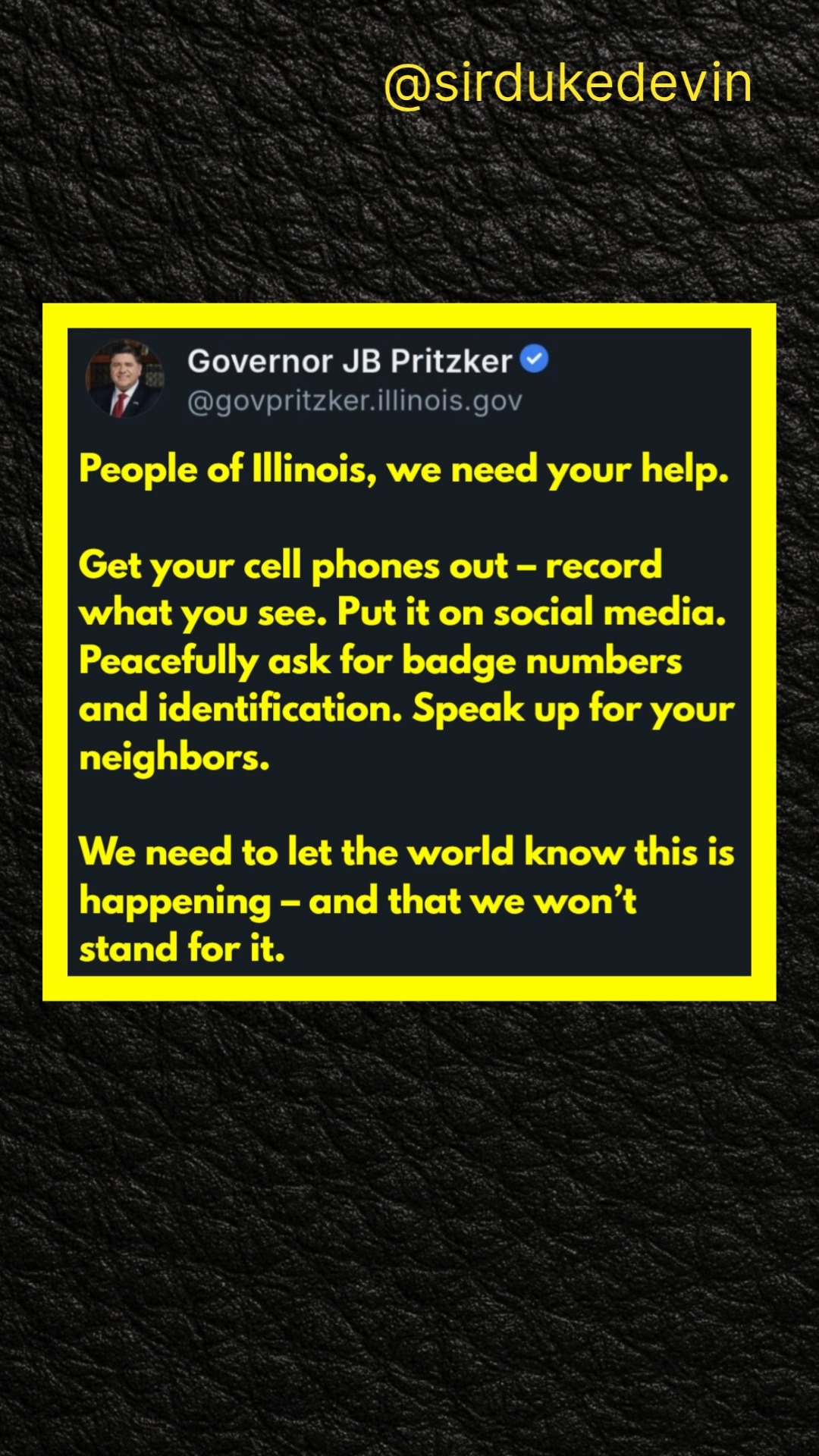 Illinois Governor JB Pritzker has an important message for the people ...