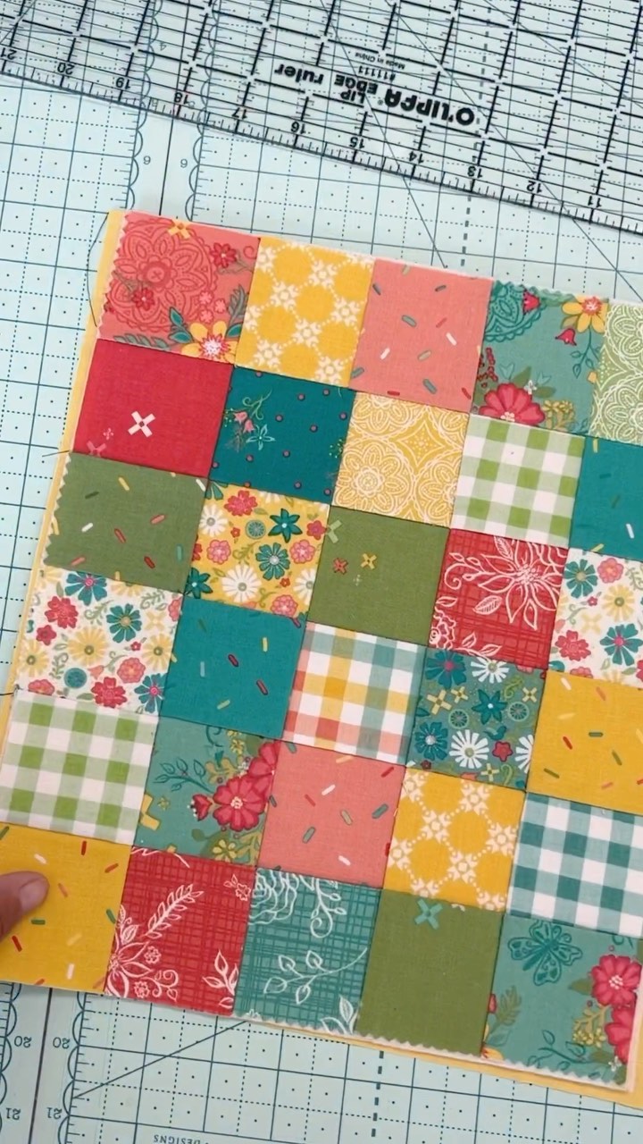 It can be hard to make your seams match up when sewing your patchwork ...