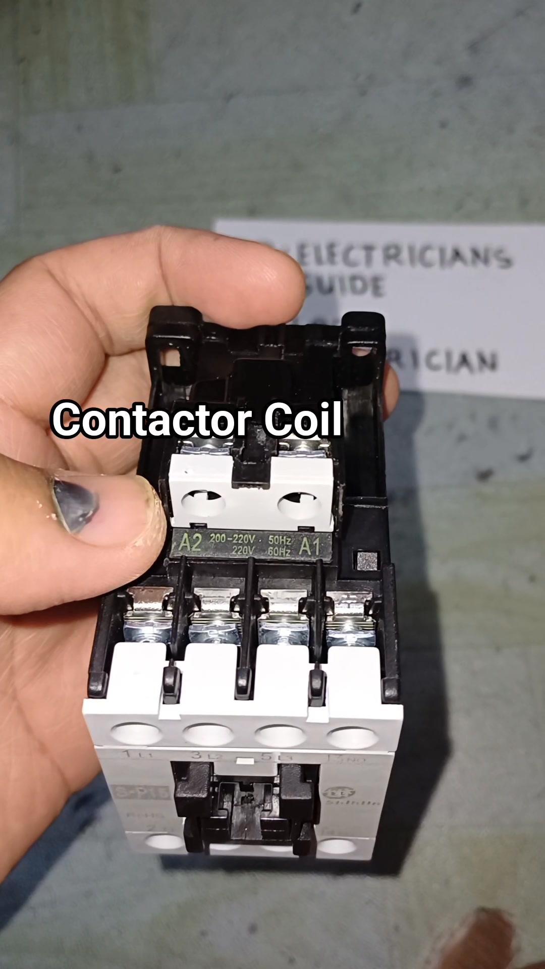 Magnetic contactor coil connection input voltage rating #electrician # ...