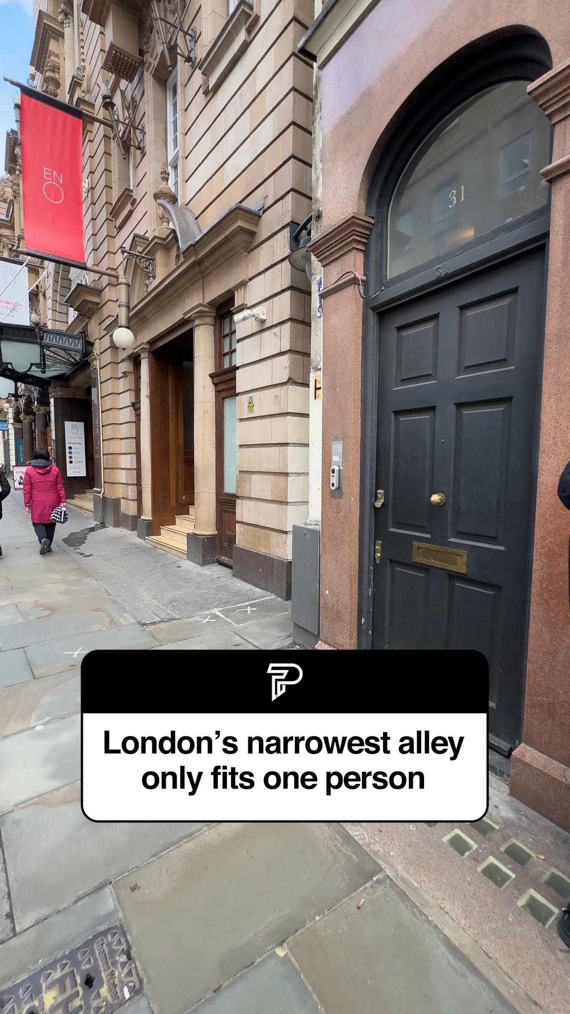 London has a famously narrow alleyway where you really can only walk in ...