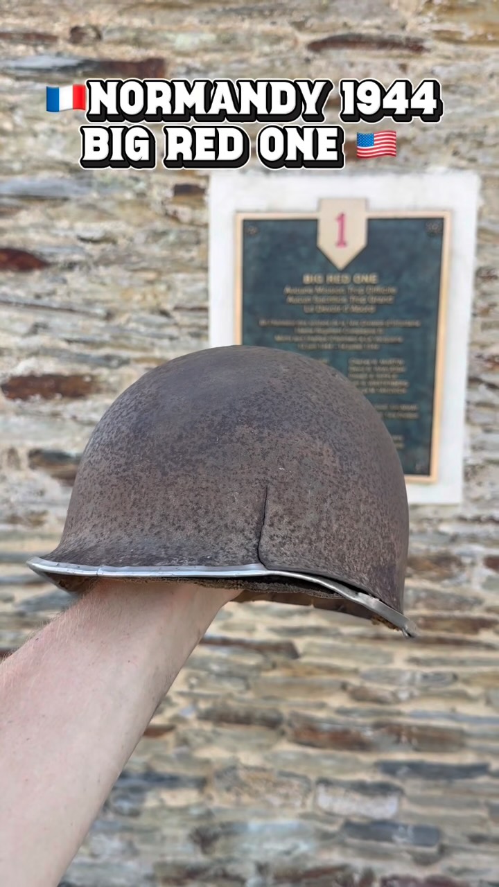 The Big Red One at Caumont 🇺🇸 Standing before the memorial at