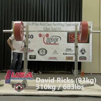 David Ricks, USAPL, breaks an OPEN World Record in the squat as a ...