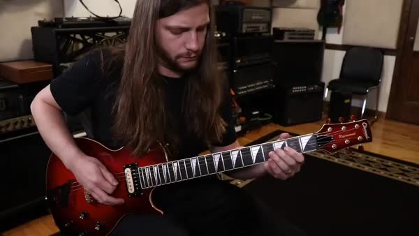 ギター CHARVEL Refinement RP Type Brandon Ellis with his Charvel Refinement Series guitar, after a