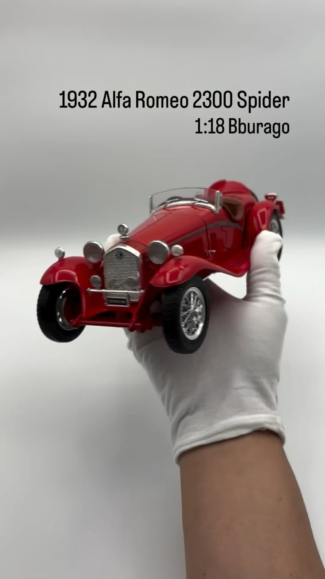 Alfa Romeo 8C 2300 Monza, Bburago 1:18 #DCCLrojo