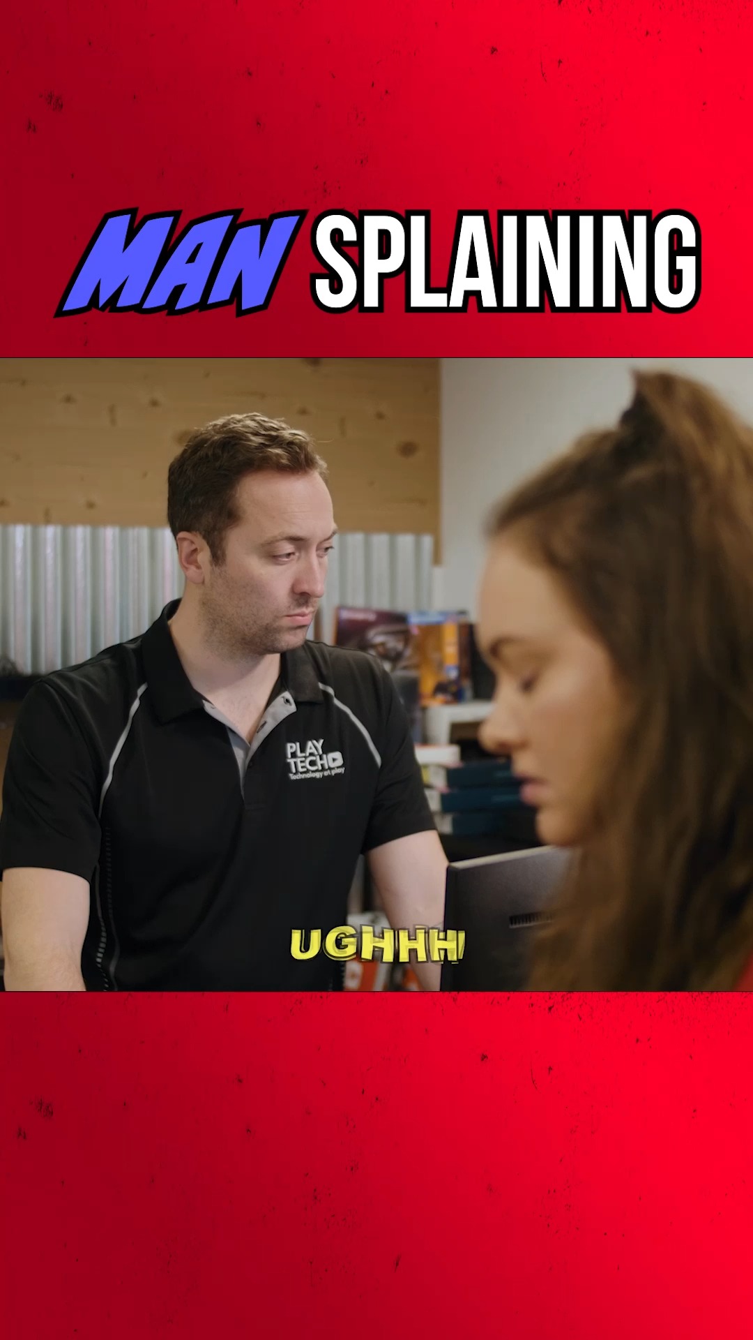 So this video is all about mansplaining so that's like when a man ...