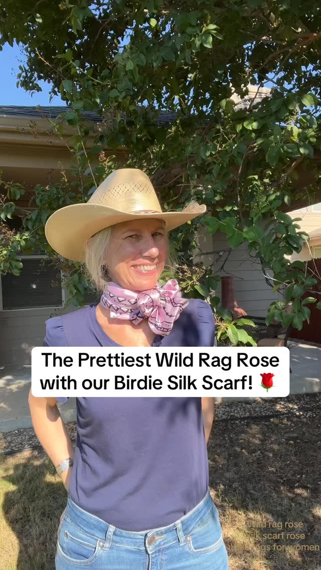 The Prettiest Wild Rag Rose 🌹 with Cowtown Wild Rags with Birdie 36 ...