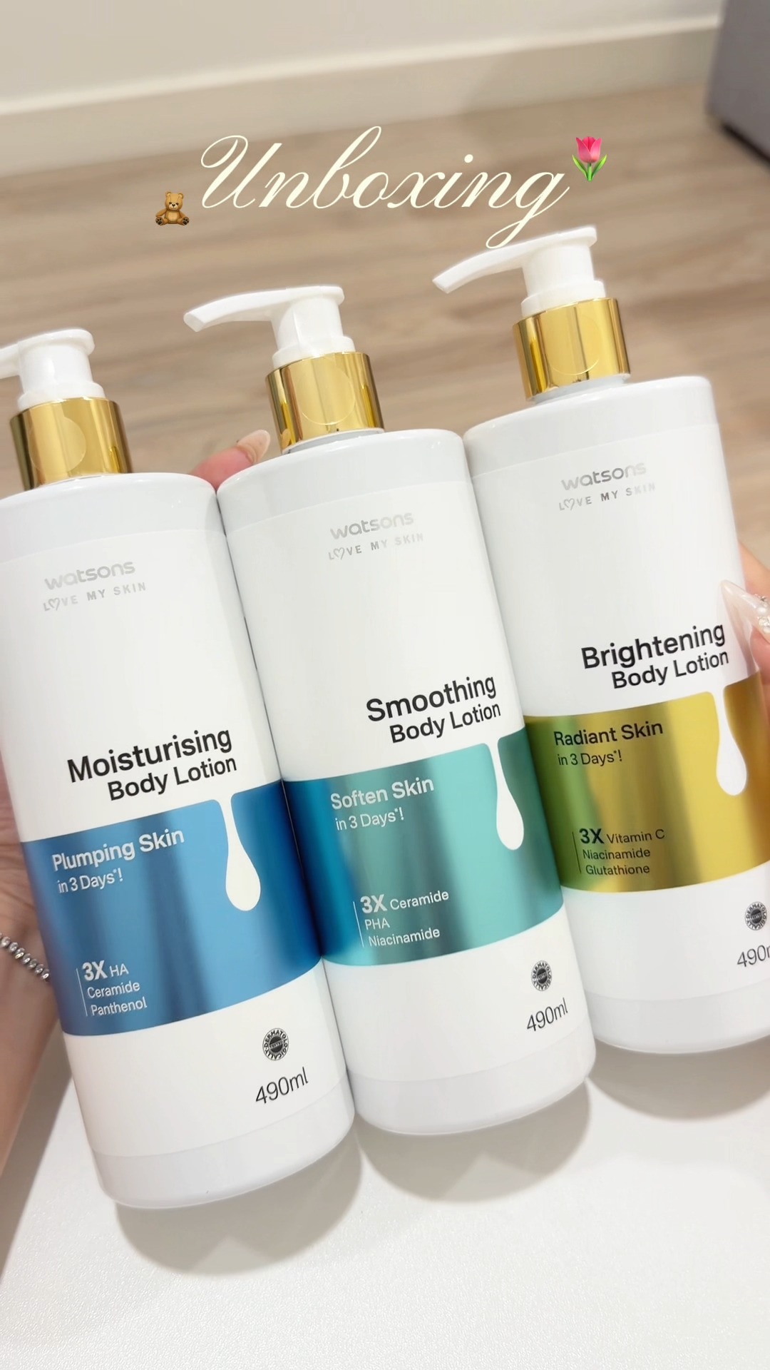 Newly launched! ✨ Watsons Skinified Body Lotion comes in 3 variants! ❤️ Gentle and effective daily body care for brighter‑looking, smoother‑feeling skin! 💕 Shop now at #WatsonsMalaysia STORES and 