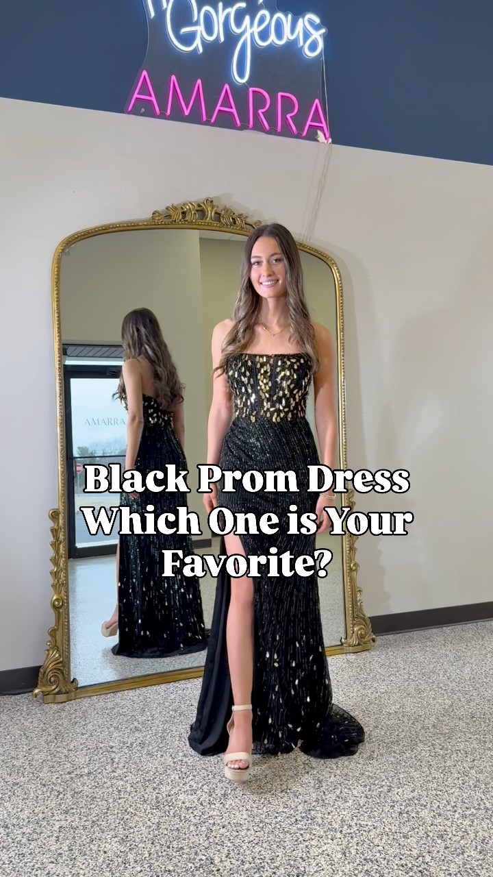 Black Prom Dress. Which one is your favorite? 🫶👗 #amarra #prom #prom2026 # promdress #promdressshopping