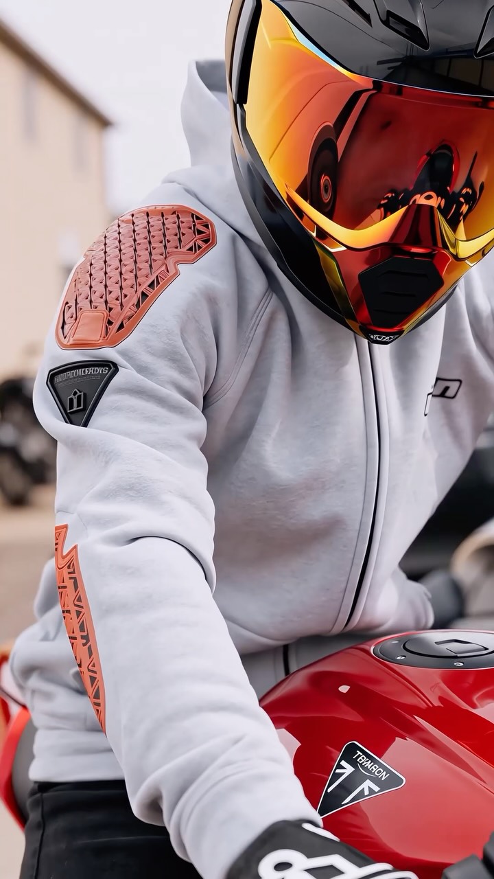 Icon - Bold graphics for a bold rider. The Merc Crusader jacket