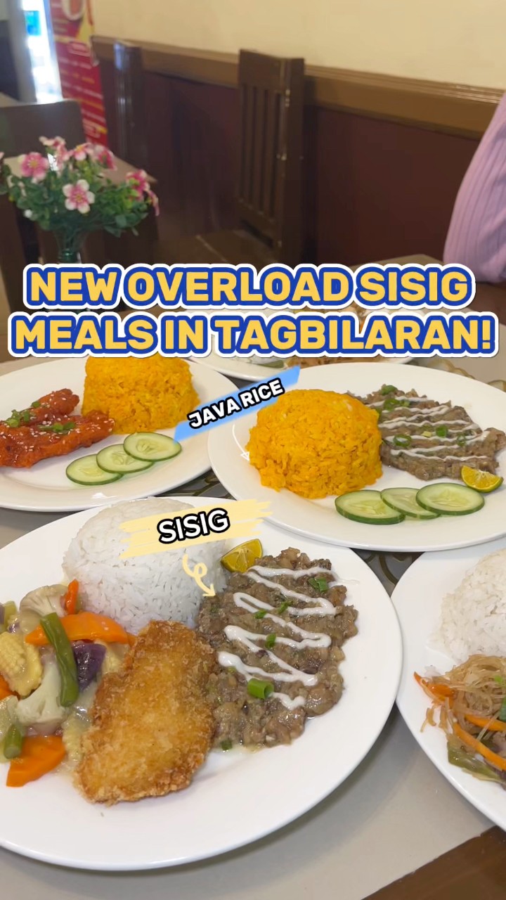 NEW OVERLOAD SISIG MEALS IN TAGB! Sisig, Chicken, Java Rice! Raven's ...