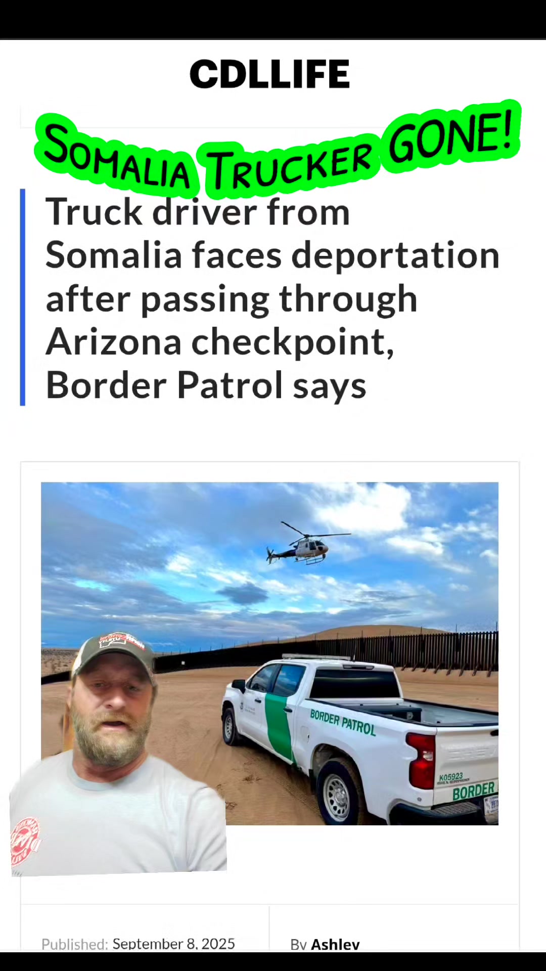 🚨 Shocking story: Kauser Yusuf, a Somali truck driver, legally entered ...